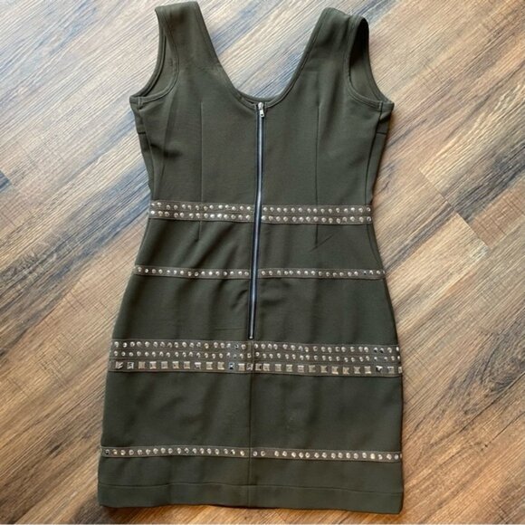 Walter by Walter Baker Elegant Olive Studded Dress (M) - Picture 3 of 4